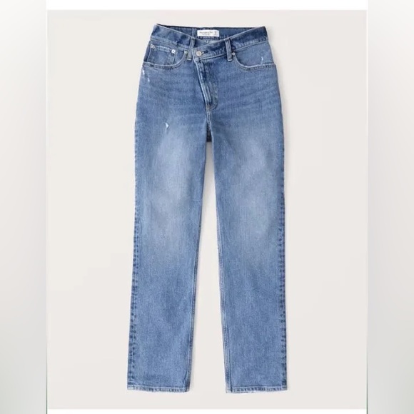Abercrombie & Fitch Denim - Abercrombie 90’s Straight Ultra Hi-Rise Jeans Cross Waist